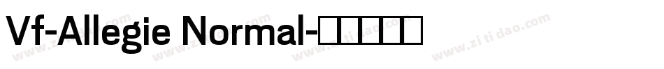 Vf-Allegie Normal字体转换
